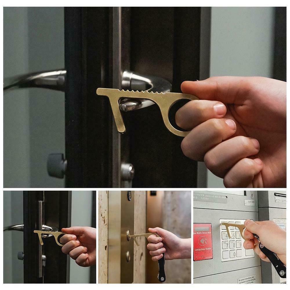 2x Key Portable Hygiene Hand Tool Door face mask